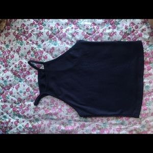 Navy Blue Halter Crop top